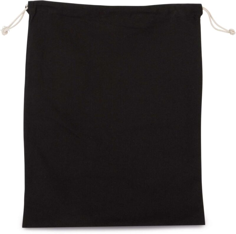 Kimood COTTON BAG WITH DRAWCORD CLOSURE - LARGE SIZE - Μαύρο