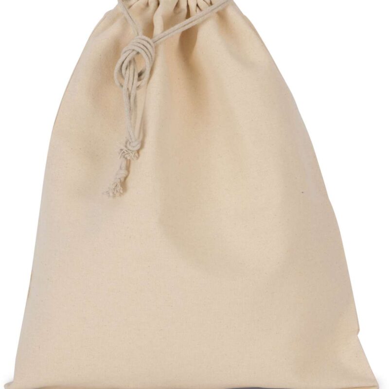 ki0747-natural-a1 Kimood COTTON BAG WITH DRAWCORD CLOSURE - LARGE SIZE - Φυσικό