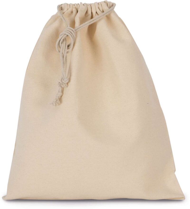 Kimood COTTON BAG WITH DRAWCORD CLOSURE - LARGE SIZE - Φυσικό