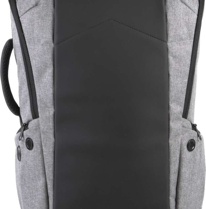 Kimood ANTI-THEFT BACKPACK - Graphite Grey Heather/Black