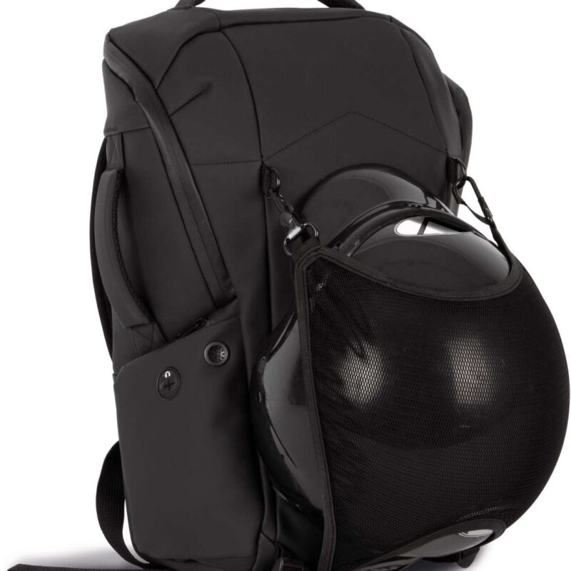 ki0889-black-a1 Kimood WATERPROOF ANTI-THEFT BAG WITH HELMET HOLDER - Μαύρο