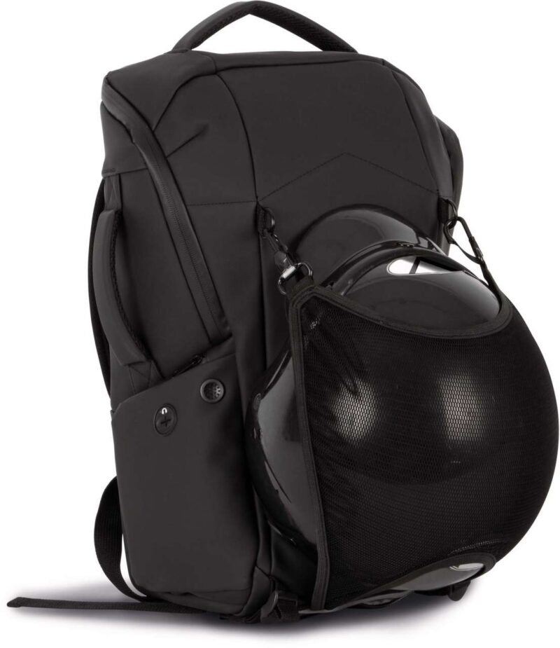 ki0889-black-a1 Kimood WATERPROOF ANTI-THEFT BAG WITH HELMET HOLDER - Μαύρο