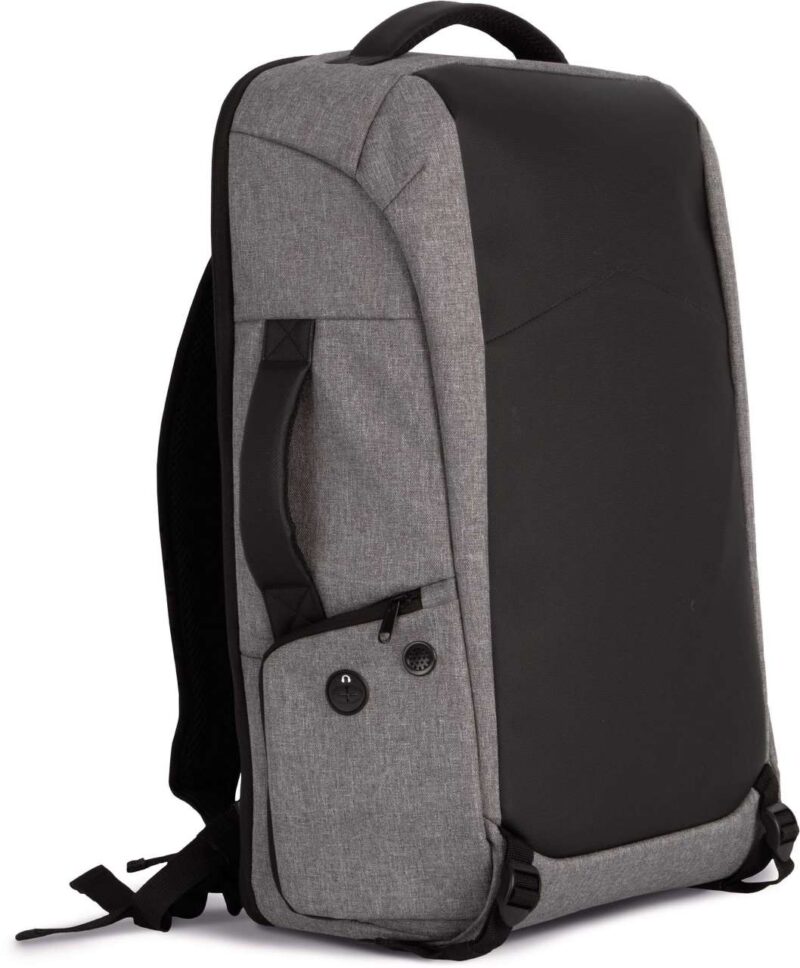 ki0931-graphite_grey_heatherblack-a1 Kimood ANTI-THEFT TRAVEL BAG - Graphite Grey Heather/Black