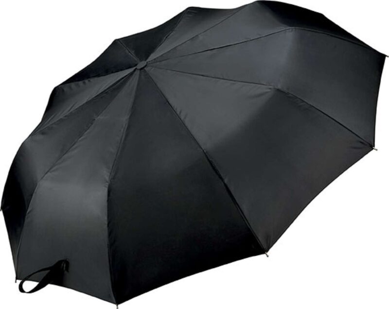 ki2013-black-a1 Kimood CLASSIC J HANDLE FOLDABLE UMBRELLA - Μαύρο