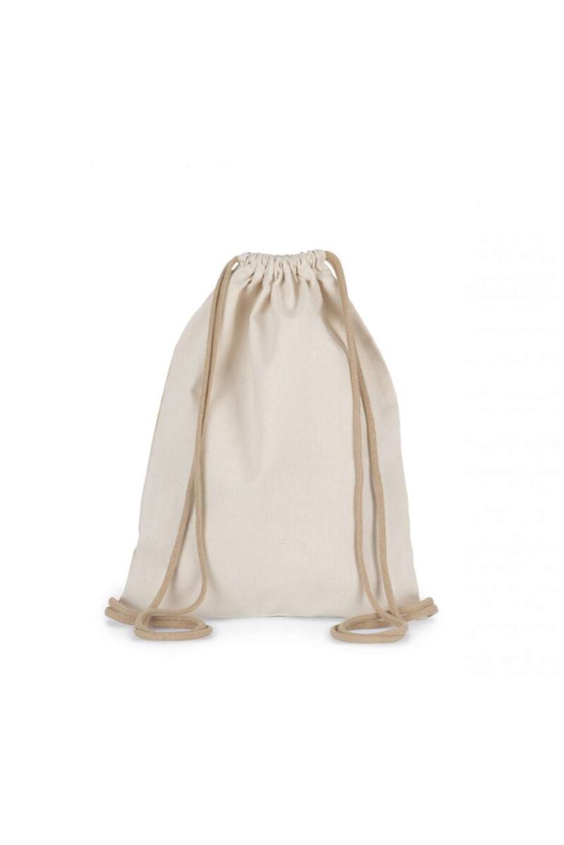 ki5102-ecume-a1 Kimood SMALL RECYCLED BACKPACK WITH DRAWSTRING - Ecume
