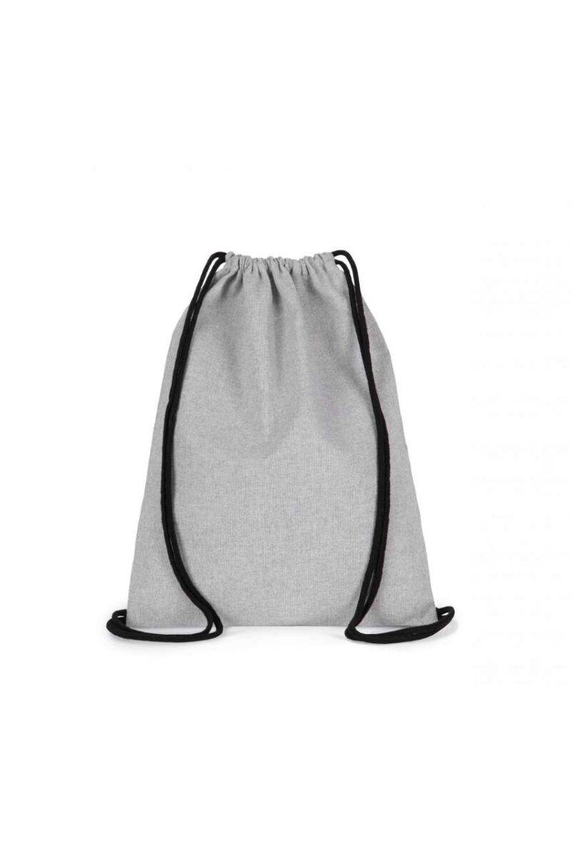 Kimood SMALL RECYCLED BACKPACK WITH DRAWSTRING - Flint Grey