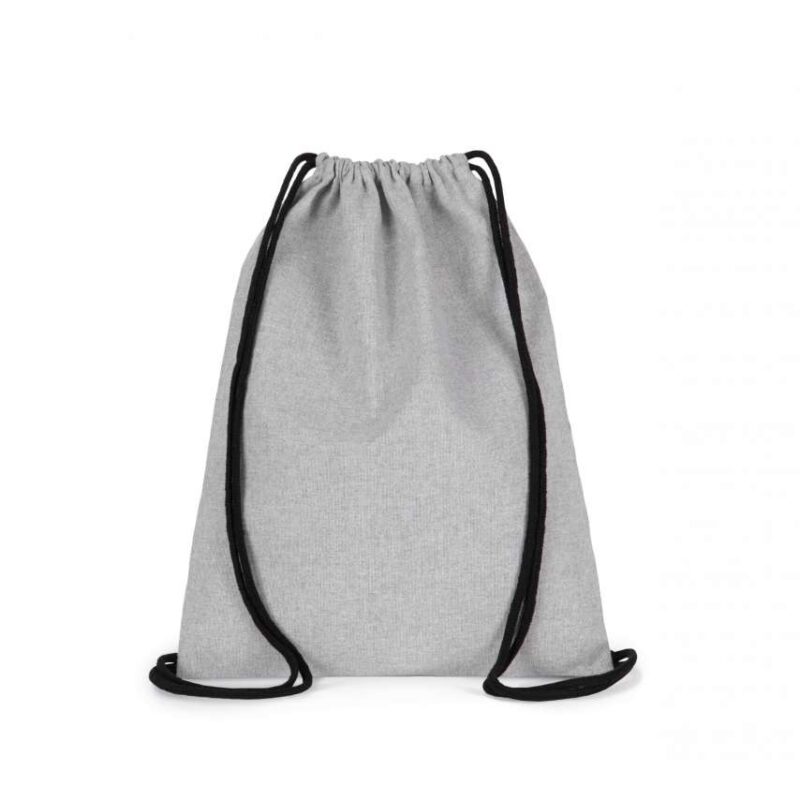 Kimood SMALL RECYCLED BACKPACK WITH DRAWSTRING - Flint Grey