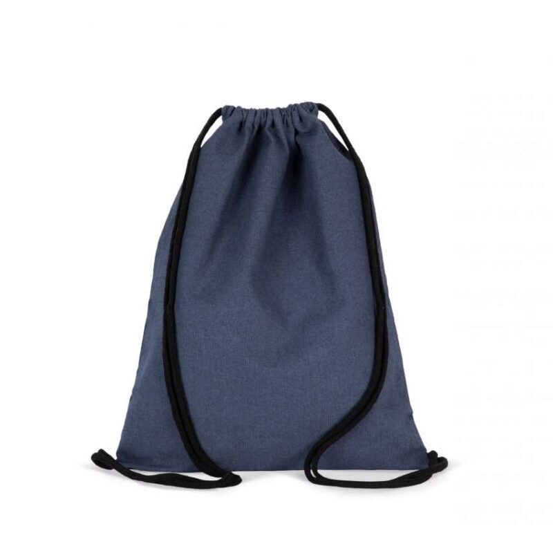 ki5102-horizon_blue-a1 Kimood SMALL RECYCLED BACKPACK WITH DRAWSTRING - Horizon Blue