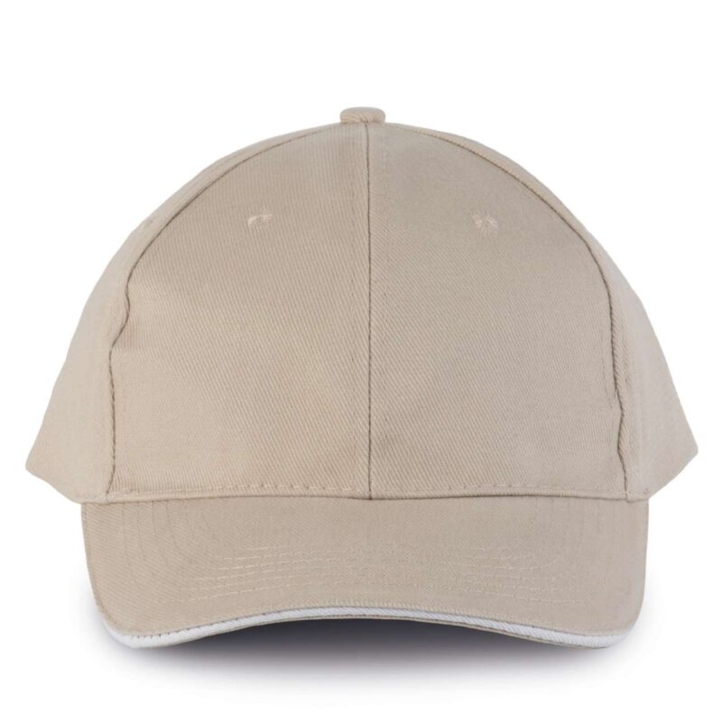 K-UP ORLANDO - 6 PANELS CAP - μπεζ/λευκό