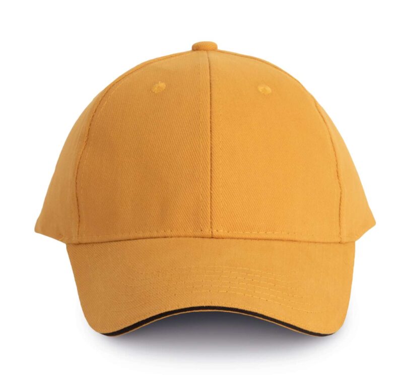 kp011-cumin_yellowdark_grey-a1 K-UP ORLANDO - 6 PANELS CAP - Cumin Yellow/Dark Grey