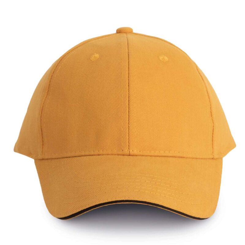 kp011-cumin_yellowdark_grey-a1 K-UP ORLANDO - 6 PANELS CAP - Cumin Yellow/Dark Grey