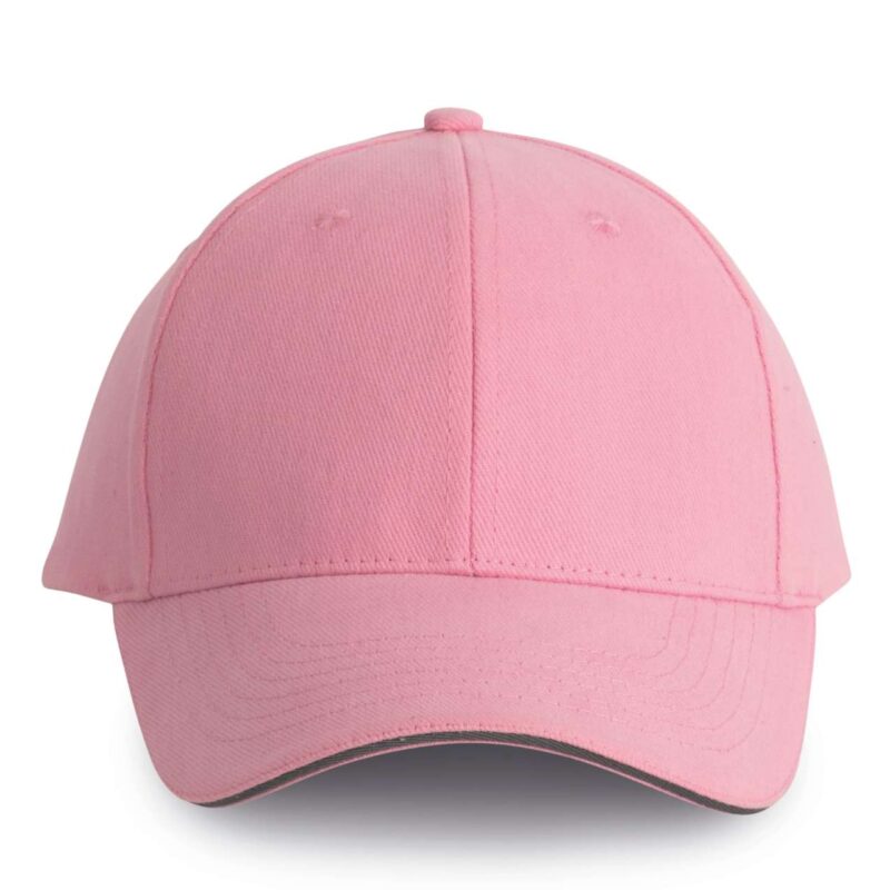 K-UP ORLANDO - 6 PANELS CAP - Dark Pink/Slate Grey