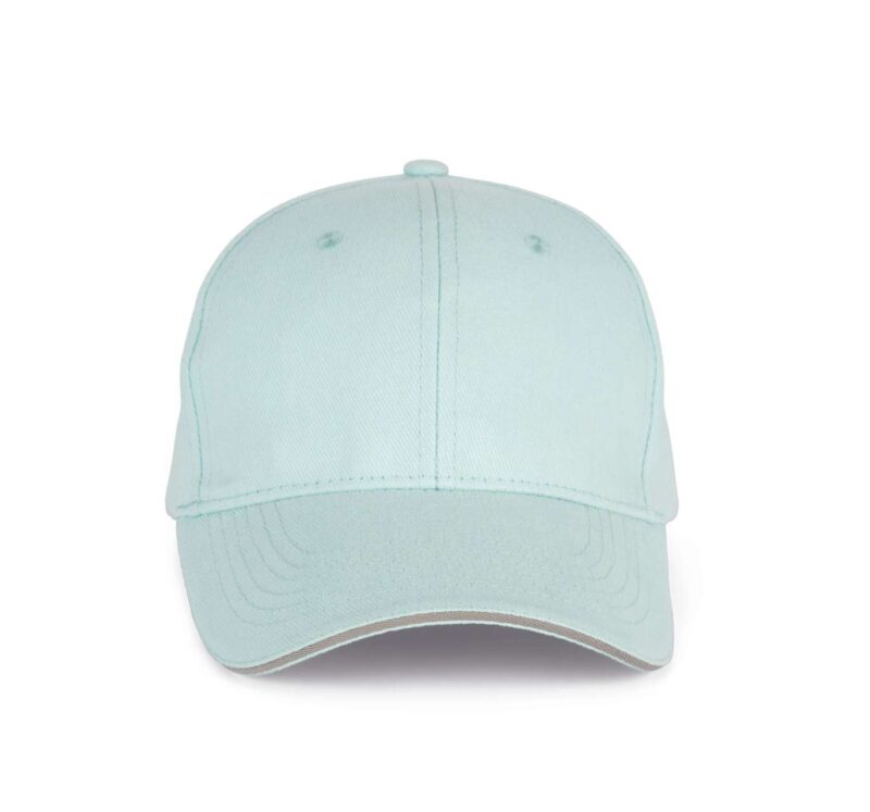 kp011-ice_mintlight_grey-a1 K-UP ORLANDO - 6 PANELS CAP - Ice Mint/Light Grey