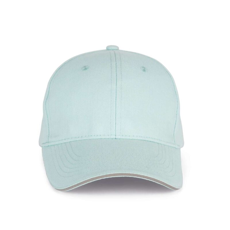 kp011-ice_mintlight_grey-a1 K-UP ORLANDO - 6 PANELS CAP - Ice Mint/Light Grey
