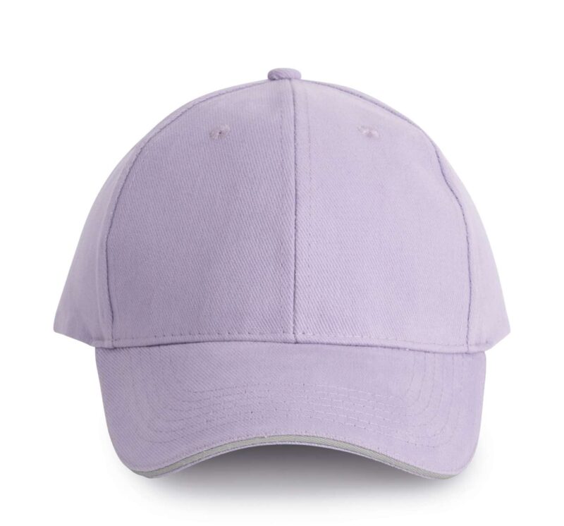 kp011-light_violetlight_grey-a1 K-UP ORLANDO - 6 PANELS CAP - Light Violet/Light Grey