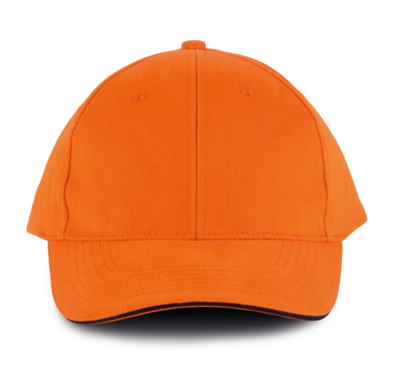 K-UP ORLANDO - 6 PANELS CAP - Πορτοκαλί/Ναυτικό