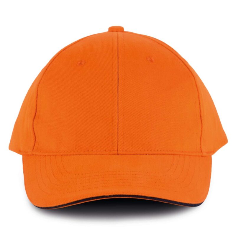 kp011-orange_navy-a2 K-UP ORLANDO - 6 PANELS CAP - Πορτοκαλί/Ναυτικό