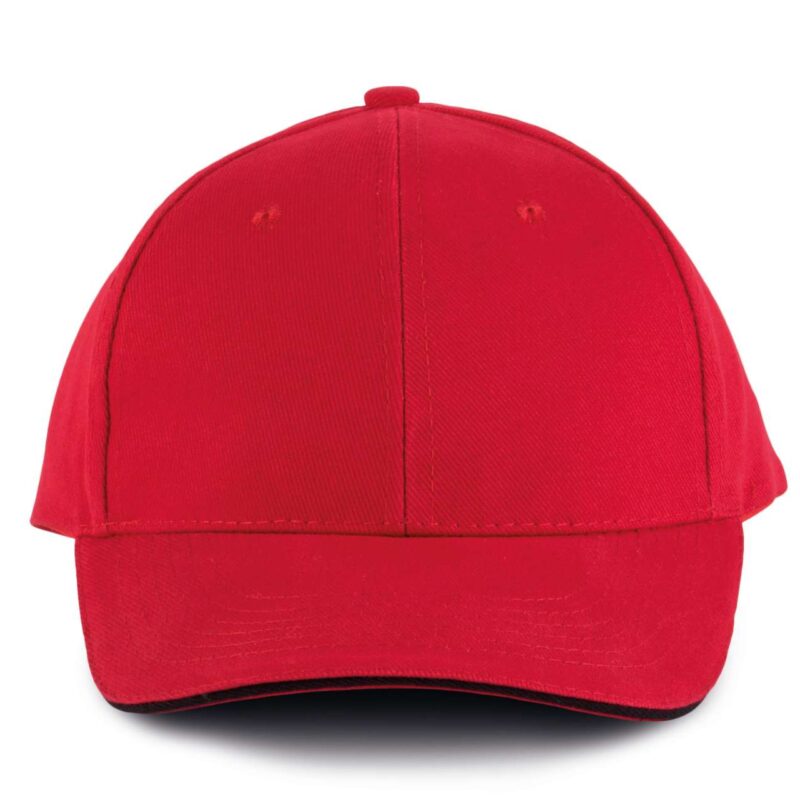 K-UP ORLANDO - 6 PANELS CAP - Κόκκινο/Μαύρο