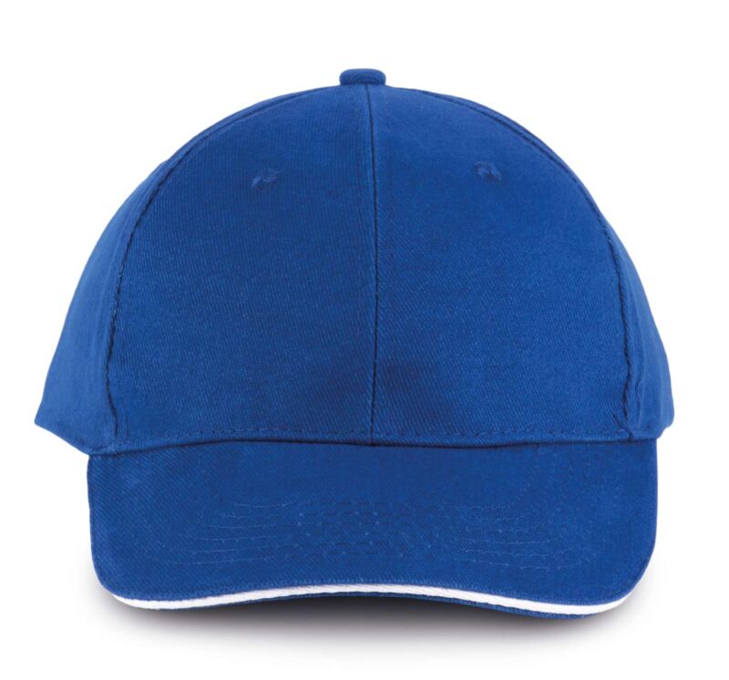 kp011-royal_blue_white-a2 K-UP ORLANDO - 6 PANELS CAP - βασιλικό μπλε/λευκό