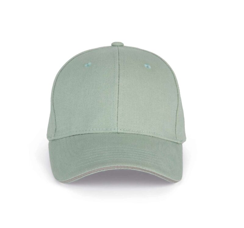 kp011-sagelight_grey-a1 K-UP ORLANDO - 6 PANELS CAP - Sage/Light Grey