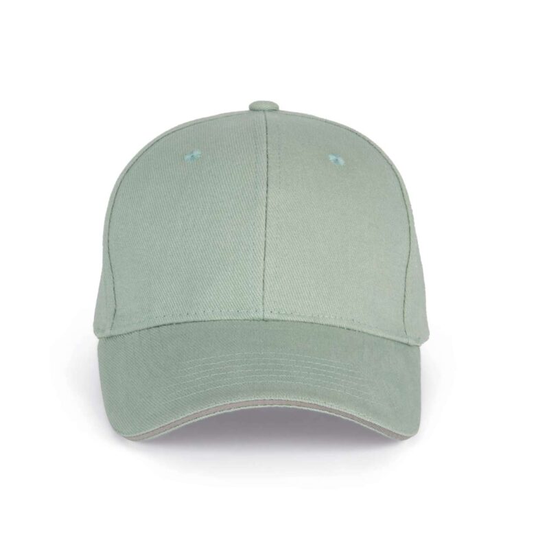 kp011-sagelight_grey-a1 K-UP ORLANDO - 6 PANELS CAP - Sage/Light Grey