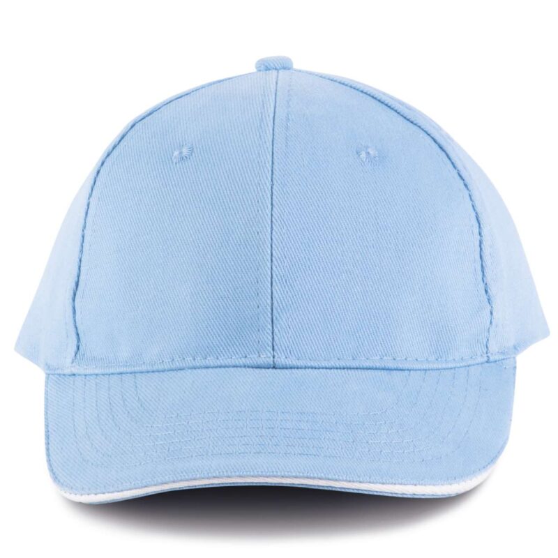 kp011-sky_blue_white-a1 K-UP ORLANDO - 6 PANELS CAP - Γαλάζιο/Λευκό