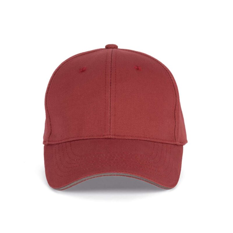 kp011-terracotta_redslate_grey-a1 K-UP ORLANDO - 6 PANELS CAP - Terracotta Red/Slate Grey