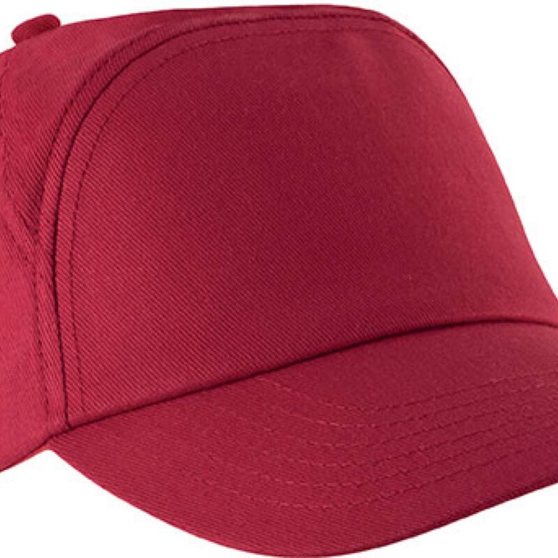 kp013-red-a1 K-UP BAHIA - 7 PANELS CAP - Κόκκινο