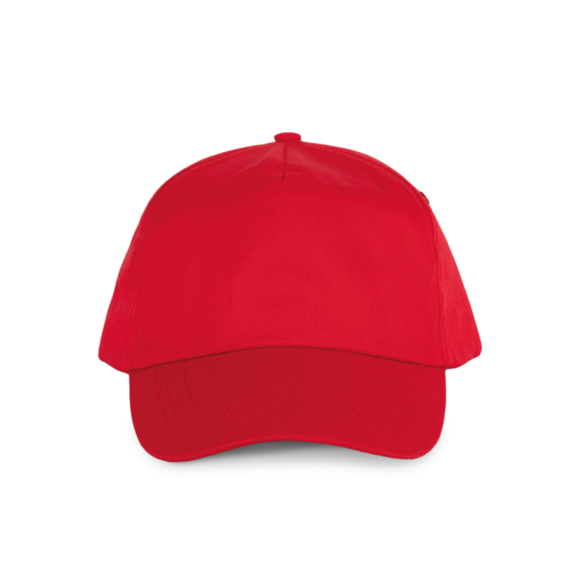 kp034-red-a1 K-UP FIRST - 5 PANELS CAP - Κόκκινο