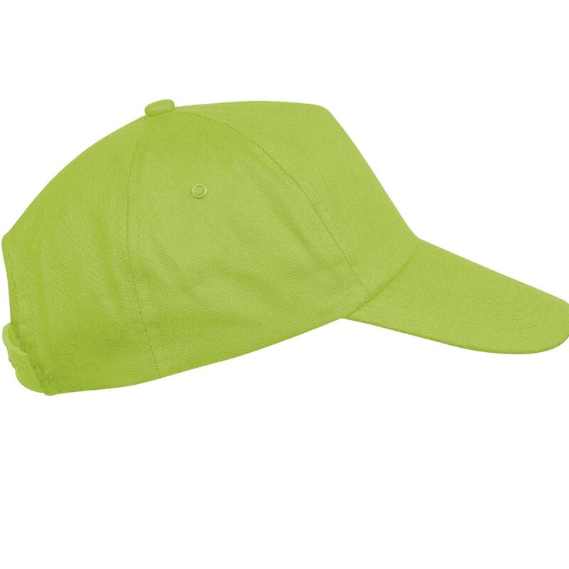 kp041-lime-a1 K-UP FIRST KIDS - KIDS 5 PANEL CAP - Λαχανί