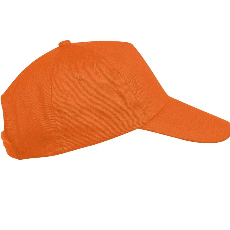kp041-orange-a1 K-UP FIRST KIDS - KIDS 5 PANEL CAP - πορτοκαλί