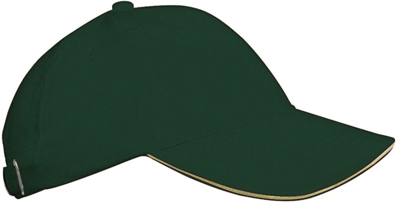 kp042-forest_green_beige-a1 K-UP ORLANDO KIDS - KIDS' 6 PANELS CAP - Δασικό πράσινο/Μπεζ
