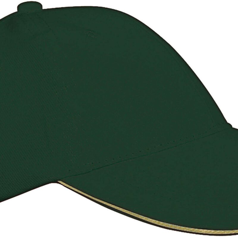 kp042-forest_green_beige-a1 K-UP ORLANDO KIDS - KIDS' 6 PANELS CAP - Δασικό πράσινο/Μπεζ