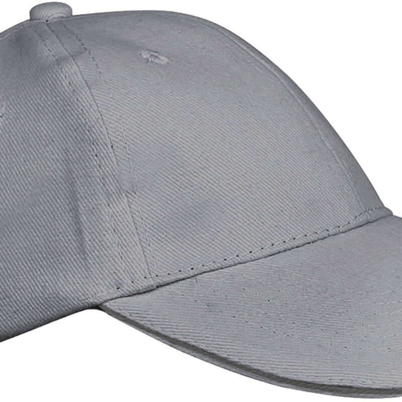 kp042-light_grey_dark_grey-a1 K-UP ORLANDO KIDS - KIDS' 6 PANELS CAP - Ανοιχτό Γκρι/Σκούρο Γκρι