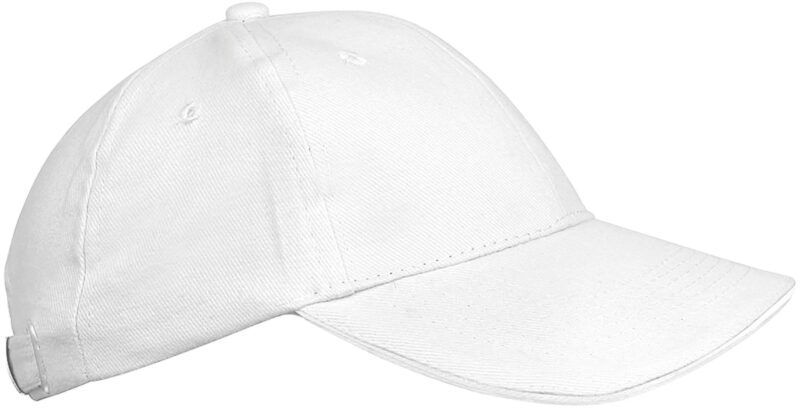 kp042-white-a1 K-UP ORLANDO KIDS - KIDS' 6 PANELS CAP - Λευκό