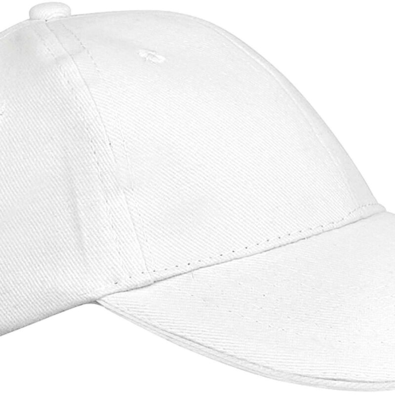 kp042-white-a1 K-UP ORLANDO KIDS - KIDS' 6 PANELS CAP - Λευκό