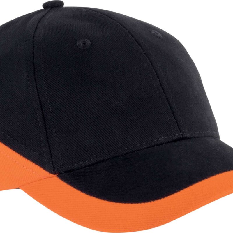 K-UP RACING - TWO-TONE 6 PANEL CAP - Μαύρο και Λευκό