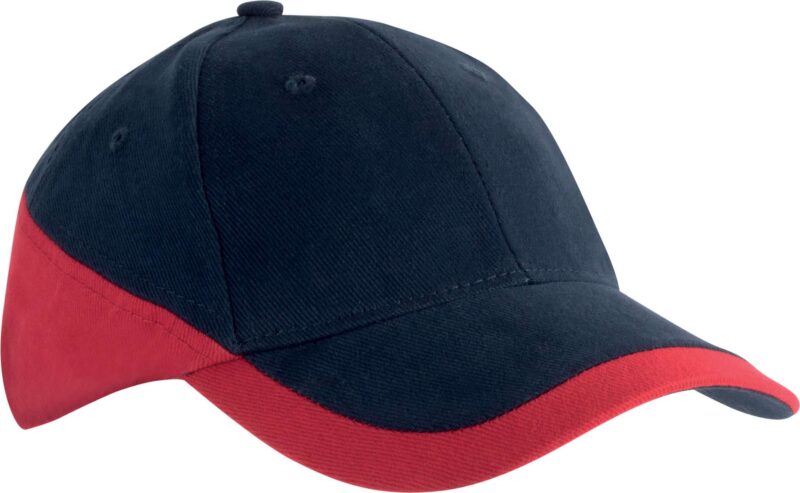 kp045-navy_red-a1 K-UP RACING - TWO-TONE 6 PANEL CAP - Μπλε μαριν/Λευκό