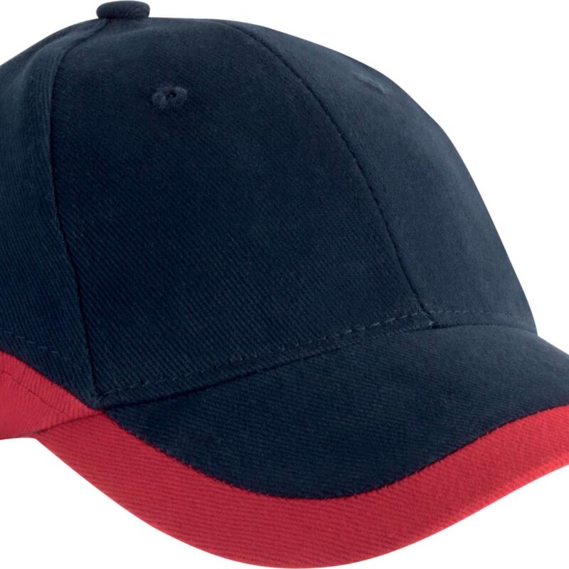 kp045-navy_red-a1 K-UP RACING - TWO-TONE 6 PANEL CAP - Μπλε μαριν/Κόκκινο