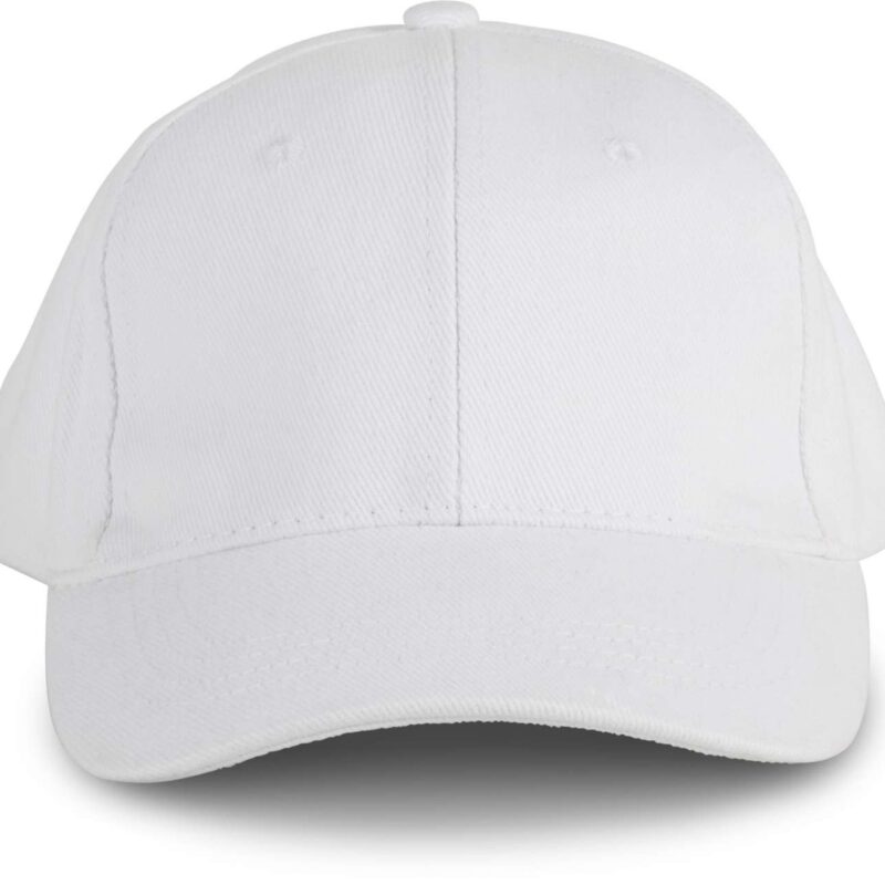 kp108-white-a1 K-UP OEKOTEX CAP 6 PANELS CAP - Λευκό