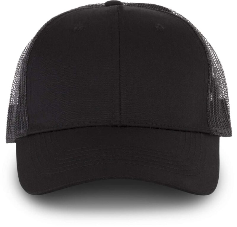K-UP OEKOTEX CERTIFIED TRUCKER CAP - Μαύρο και Λευκό