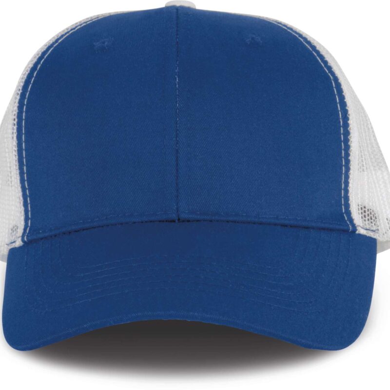 K-UP OEKOTEX CERTIFIED TRUCKER CAP - βασιλικό μπλε/λευκό
