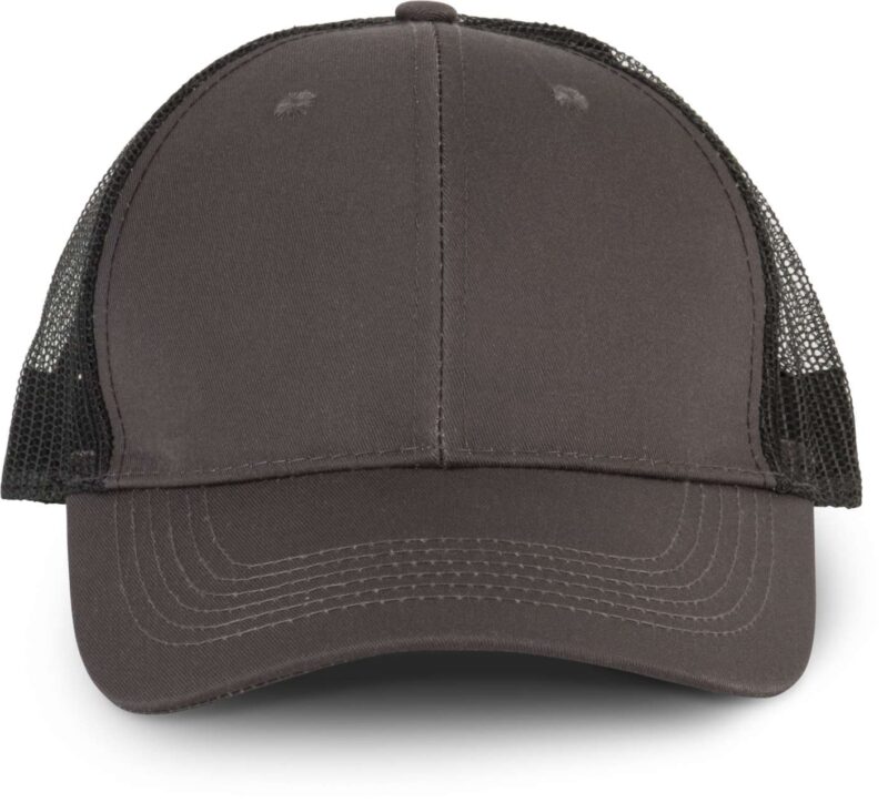 K-UP OEKOTEX CERTIFIED TRUCKER CAP - Shale Grey/Black