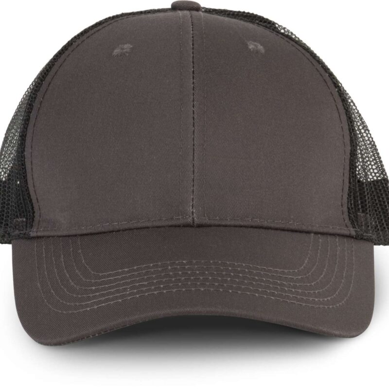 kp110-shale_greyblack-a1 K-UP OEKOTEX CERTIFIED TRUCKER CAP - Shale Grey/Black