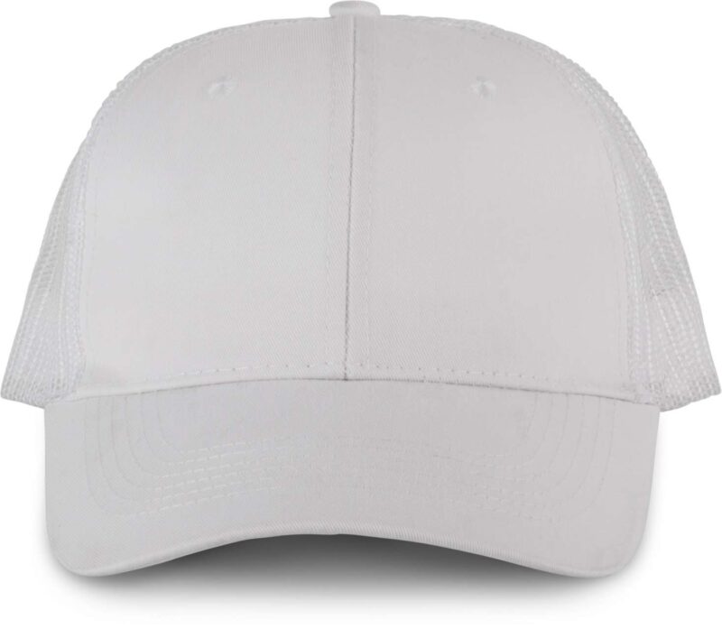 kp110-white_white-a1 K-UP OEKOTEX CERTIFIED TRUCKER CAP - Λευκό/Λευκό