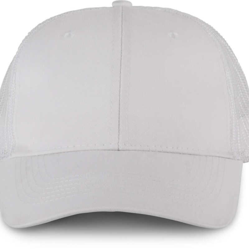 kp110-white_white-a1 K-UP OEKOTEX CERTIFIED TRUCKER CAP - Λευκό/Λευκό