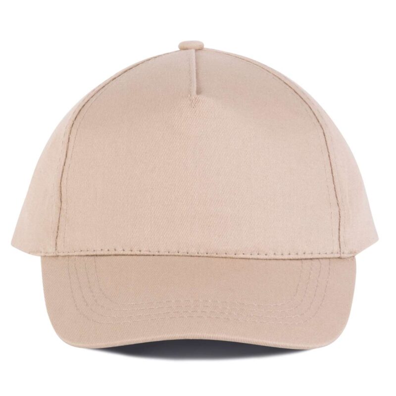 kp116-beige-a1 K-UP COTTON CAP - 5 PANELS - μπεζ