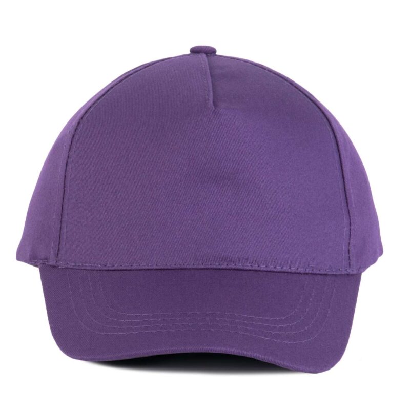 kp116-purple-a1 K-UP COTTON CAP - 5 PANELS - Μωβ