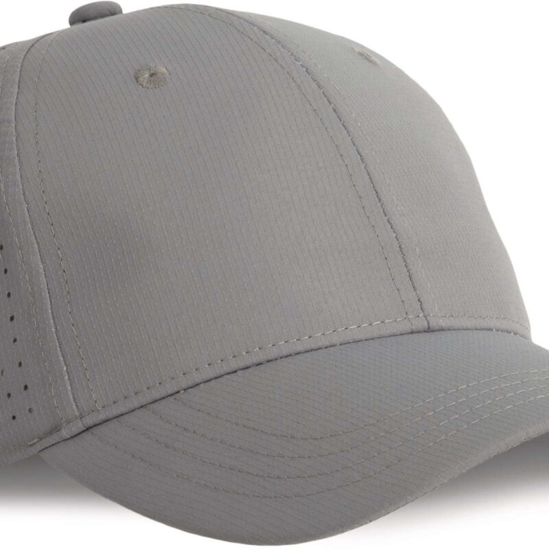 kp118-dark_cool_grey-a1 K-UP PERFORATED PERFORATED CAP - 6 PANELS - Dark Cool Grey