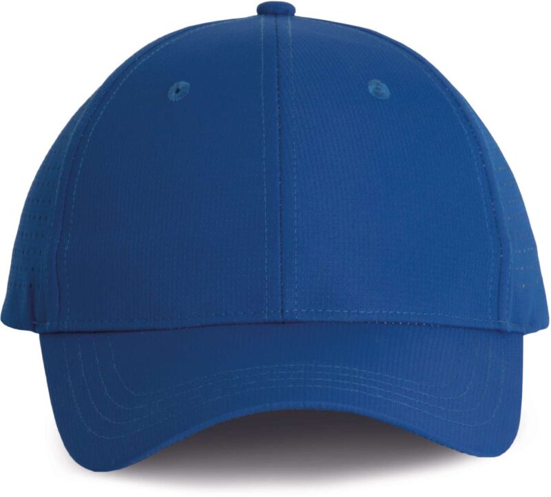 kp118-royal_blue-a1 K-UP PERFORATED PERFORATED CAP - 6 PANELS - Βασιλικό μπλε